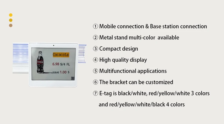 4.2 Inch Electronic Price Tag Extrusion Channel